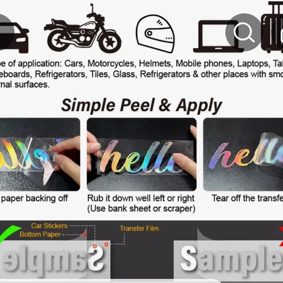 HUGE HOLOGRAPHIC GODDESS PENTAGRAM DECAL (22x11.5)🧙🏻♀️🔮🌚🌝NEW SEALED IN PLASTIC - Picture 3 of 6